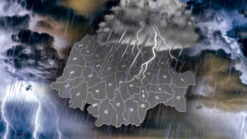 harta meteorologii anm au emis avertizare cod galben de furtuni si vijelii pentru bucuresti ilfov si alte 10 judete 6a54903ccc247
