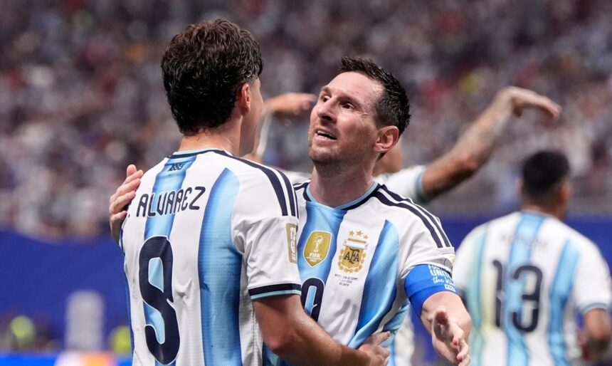 messi pasa gol argentina egipt