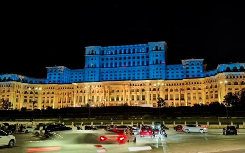 palatul parlamentului va fi iluminat in culorile ucrainei romania marcheaza ziua independentei ucrainei 6a883f09175ff